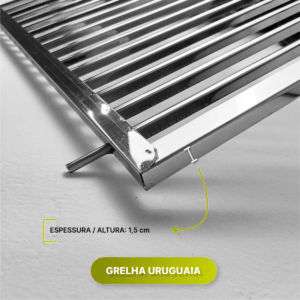 Grelha Churrasco 70 X 48 Cm Parrilla Uruguaia 100% Aço Inox (cópia) - Imagem 7