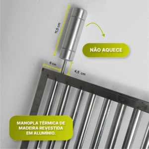 Grelha Churrasco 70 X 48 Cm Parrilla Uruguaia 100% Aço Inox (cópia) - Imagem 5